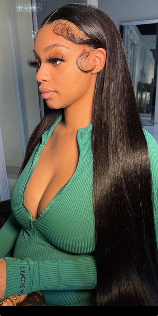 32 Inch 13x4 HD Straight Frontal Wig