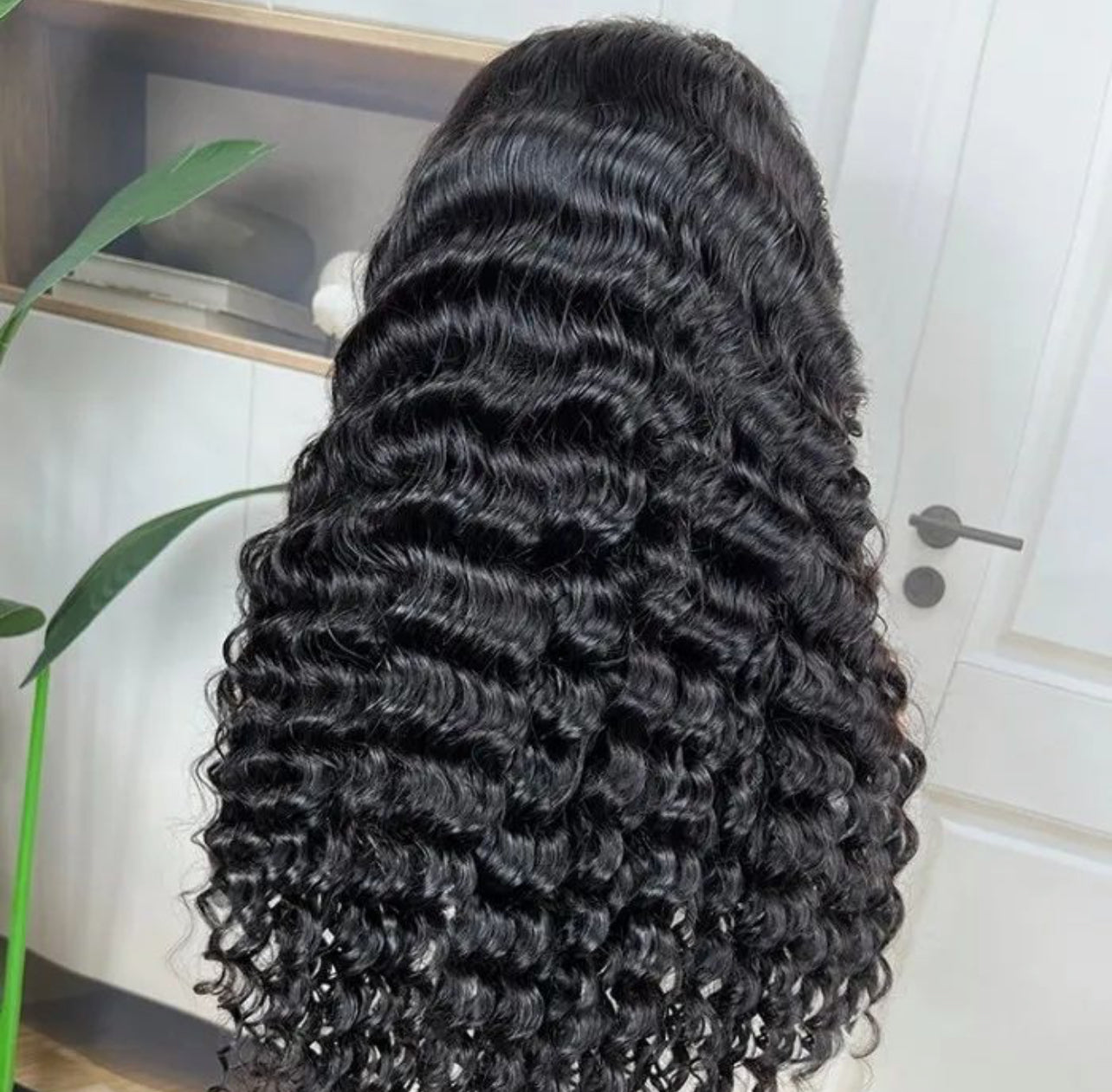 22 Inch 5x5 HD Deep Wave Closure Wig