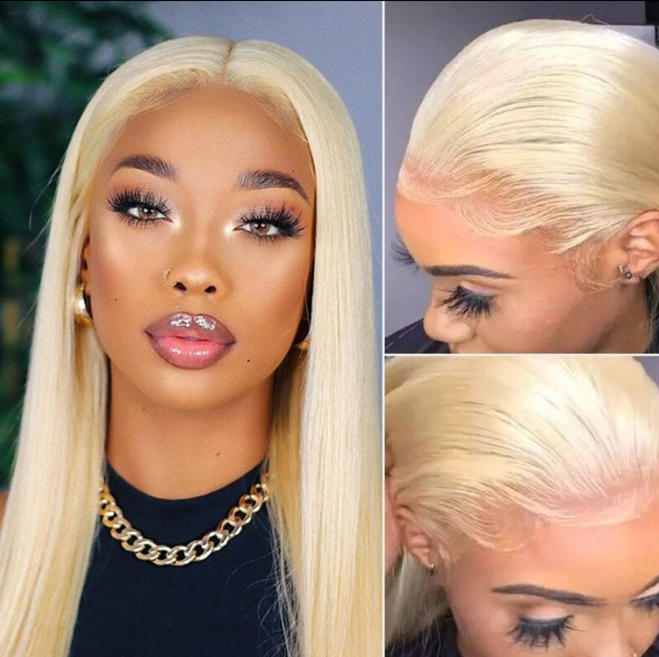 18 inch Straight HD 613 Blonde Frontal