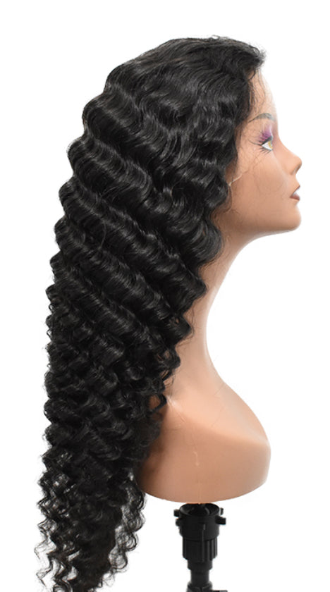 24 Inch 13x4 HD Deep Wave Frontal Wig