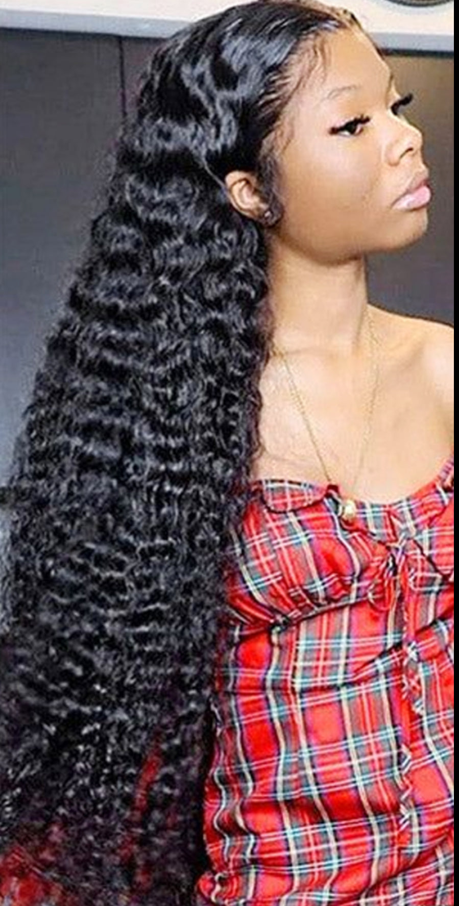 32 Inch 13x4 HD Deep Wave Frontal Wig